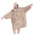 Qeils Women’s Wearable Sherpa Blanket Hoodie (Yellow Leopard) – $8.99
