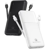 Qesvibol 10000mAh Portable Charger with Built-in Cables – $17.59