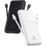 Qesvibol 10000mAh Portable Charger with Built-in Cable for $17.59