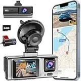 Qoak 4K WiFi GPS Dash Cam with 1080p Cabin and Rear Cameras for $47.99