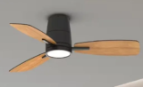 42″ Black LED Ceiling Fan with Light & Remote for $39.99