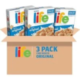 Quaker Life Breakfast Cereal Original 13oz Boxes 3-Pack for $7.10