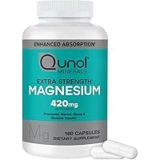 Qunol Magnesium Capsules 420mg – 180 Count for $15.23