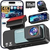 QzkBoeo 4K HDR WiFi Dash Cam with 1080p Rear Camera for $39.89