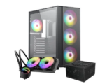 RAIDMAX X606 Mesh ATX Case Bundle with 750W PSU, Liquid Cooler, and 4 ARGB Fans for $99.99