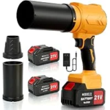 Raxone 21V Cordless Handheld Leaf Blower – 400W, 110MPH Airflow – $32.44