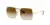 Ray-Ban Women’s RB1971 Square Sunglasses – Gold/Clear Gradient Brown for $103.50