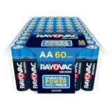 Rayovac AA Alkaline Batteries 60-Count $10.57 at Amazon