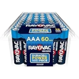 60-Pack Rayovac High Energy AAA Batteries for $11.12