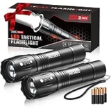 2-Pack RECHOO Tactical LED Flashlights for $8.98