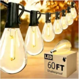 Reemeer S11 LED 60′ 17-Bulb Outdoor String Lights for $9.99