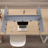 Clamp-On Acoustic Tabletop Divider in Grey for $166.48