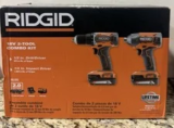 RIDGID 18V Cordless 2-Tool Combo Kit with Drill/Driver & Impact Driver for $116.25