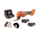RIDGID 18V Cordless Oscillating Multi-Tool Kit with 2 Batteries for $87.63