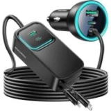 Rocoren 135W 6-Port USB Car Charger with Retractable Cables – $17.99 (50% Off)