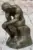 Rodin Thinker Sensual Male Bronze Sculpture Figurine for $99.50