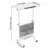 Adjustable Height Rolling Laptop Desk with Storage for $49.36