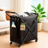 Roomora Life Laundry Basket with Wheels for $17.49