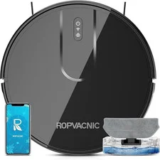 ROPVACNIC Robot Vacuum & Mop Combo with 5200Pa Suction – $67.85 ($116.98 Value)
