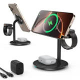 RoRoSkin 3-in-1 Wireless Charging Station with MagSafe & 20W Adapter – $13