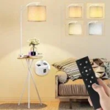 Rottogoon LED Floor Lamp with Table and Charging Station for $34.99