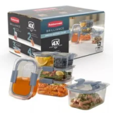 Rubbermaid Brilliance 12-Piece Food Storage Container Set for $10.99