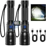 Ruboliy 2-Pack Rechargeable Flashlights – $15.98