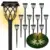 12-Pack ruhotili Waterproof Solar LED Pathway Lights $27