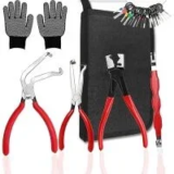 Ruinaer 5-Piece Electrical Disconnect Pliers Set with Gloves for $10.99