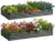 Rujkodvh 6x2x1ft Rectangle Metal Raised Garden Bed Kit (2-Pieces) for $37.49