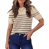 Rumia Women’s Lightweight Short Sleeve Sweater for $9.09