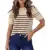 Rumia Women’s Lightweight Short Sleeve Sweater for $9.09