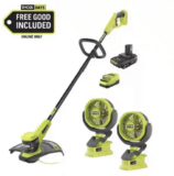 Ryobi ONE+ 18V 13″ Cordless String Trimmer with Battery & Charger for $99 $99.00