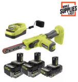 RYOBI ONE+ 18V Cordless File Sander Kit with (2) 4.0 Ah Batteries for $240.50