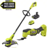 RYOBI ONE+ 18V Cordless String Trimmer and Oscillating Multi-Tool Kit for $99 $99.00