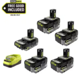 RYOBI ONE+ 18V High Performance Kit with (2) 4.0 Ah Batteries and Charger for $199 $199.00