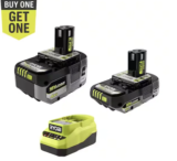 Ryobi One+ 18V Lithium-Ion Starter Kit for $99 – Save $30 $99.00
