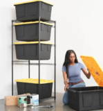 SafeRacks Storage Bin Rack for 5 Totes – Now $59.99