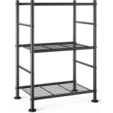 Sakugi 3-Tier Shelf Organizer Storage Shelves (18″ x 12″ x 30″, Black) – $19.98