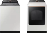 Samsung 5.5 Cu. Ft. Smart Top Load Washer & 7.4 Cu. Ft. Electric Dryer Package for $1499.98
