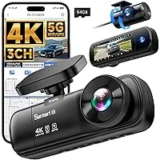 SARMERT C3 4K WiFi GPS Dash Cam with 1080p Rear and Cabin Cameras for $34.99