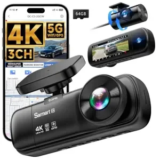 Sarmert C3 4K WiFi GPS Dash Camera with 1080p Rear and Cabin Cameras for $35