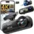 Sarmert C3 4K Dash Camera w/ 1080p Rear & Cabin Cams, 64GB Card – $34.99