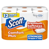 Scott ComfortPlus Toilet Paper 12-Pack for $5.68