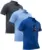 SECOOD Men’s Moisture-Wicking Polo Shirts 3-Pack for $16.99