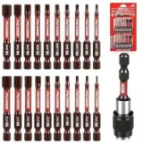 Sedy 21-Piece 2.5″ Hex Head Allen Wrench Drill Bit Set – $6.99
