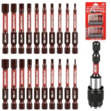 21-Piece Sedy 2.5″ Hex Head Allen Wrench Drill Bit Set $6.99