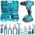 Seesii 190-Piece 21V Cordless Electric Drill Set for $35.99