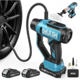 SEESII 2-in-1 Tire Inflator and Car Vacuum for $37.49