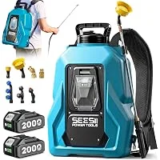 Seesii 100PSI 5 Gallon Battery Powered Backpack Sprayer – $54.98